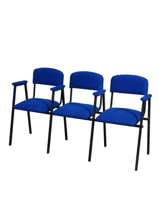 Крісло секційне ПРЕМ'ЄРА ЕЛІС ПЛЮС, 3 секції, з підлокітниками.